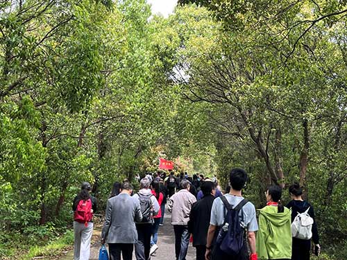 【登山望湖 走进春天】上海极速电竞集团开展2024年山野徒步活动(图4)