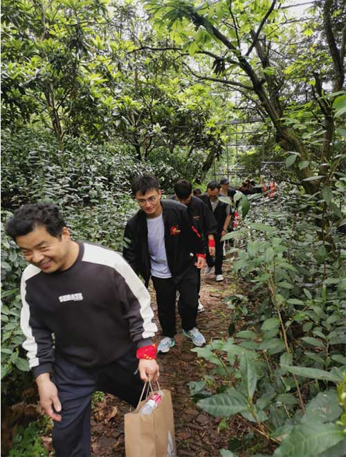 【登山望湖 走进春天】上海极速电竞集团开展2024年山野徒步活动(图2)
